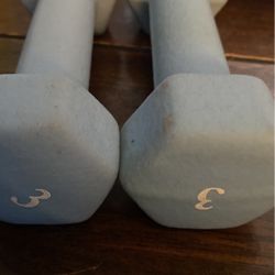 Dumbbells 3lb each 