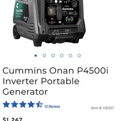 Cummins Onan P4500i Inverter Generator
