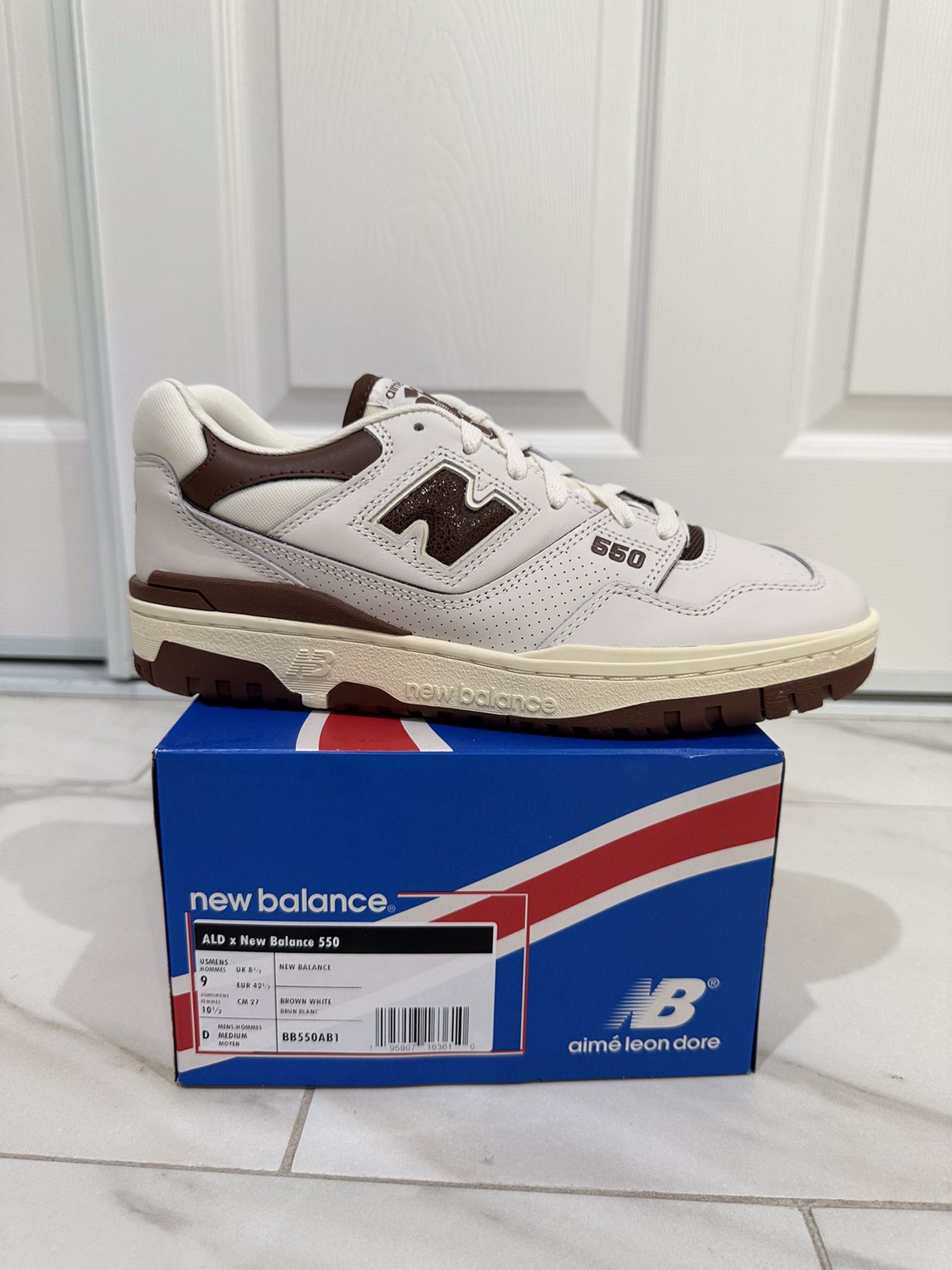 New Balance 550 Aime Leon Dore Brown Men's Size 9 for Sale in