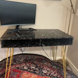 Faux Marble Computer Desk
