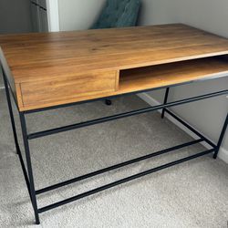 Desk and Shelf