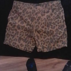 Mens Cheetah Print ALL SAINTS SHORTS! 
