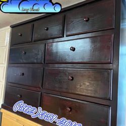 Cherry Nine Drawer Dresser Cajonera Comoda Nueva Bonita 