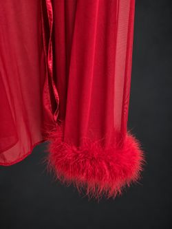 House of Desire Marilyn Marabou Robe S/M NWT Red