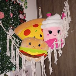 LARGE DINNER PLUSHIES IN HAMMOCK 