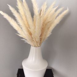 White Vase With Foliage