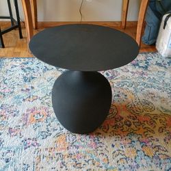Metal Textured Black Table