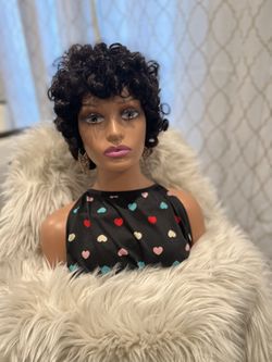 Human Hair Curly Wig