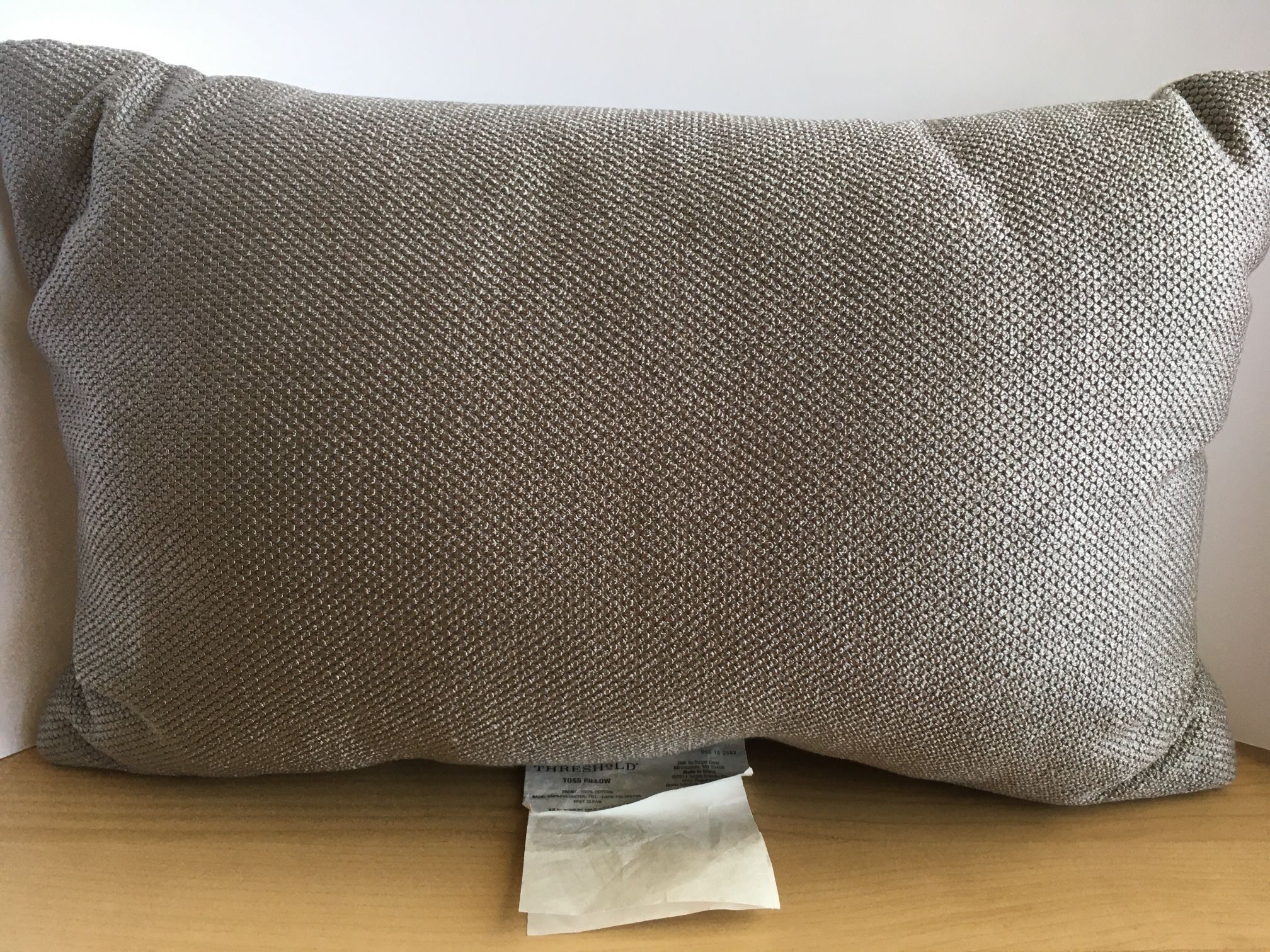 Threshold top toss pillow