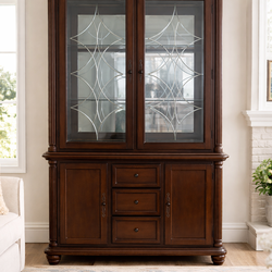 Beautiful Solid Wood Hutch/ China Cabinet