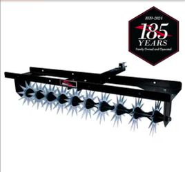Brinly 40” Tow-Behind Spike Lawn Aerator – Heavy Duty – Fits Riding Mowers & Zero Turns