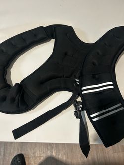 Black Weighted Workout Vest