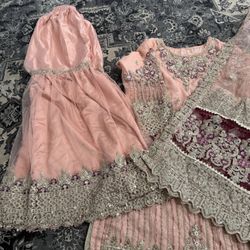 Almost New Used Once 3 Piece Pakistani Dress Wedding 