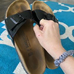 Black Birkenstock Sandals Size 8 / 39 EUR