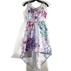 Rare Editions Floral High Low Dress