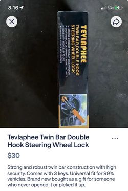 Steering Wheel Lock For Car
