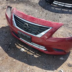 Complete Front Bumper Cover With Gillie 2013/15 Nissan Sentra 