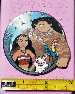 Davinci Disney Timeless Series LE 75 Moana Maui Pua Hei Hei Single Fantasy Pin