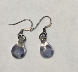 Glass Teardrop Earings