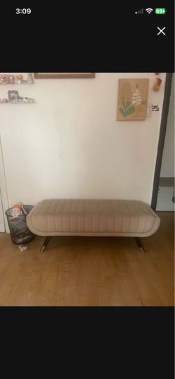 Dusty purple bench
