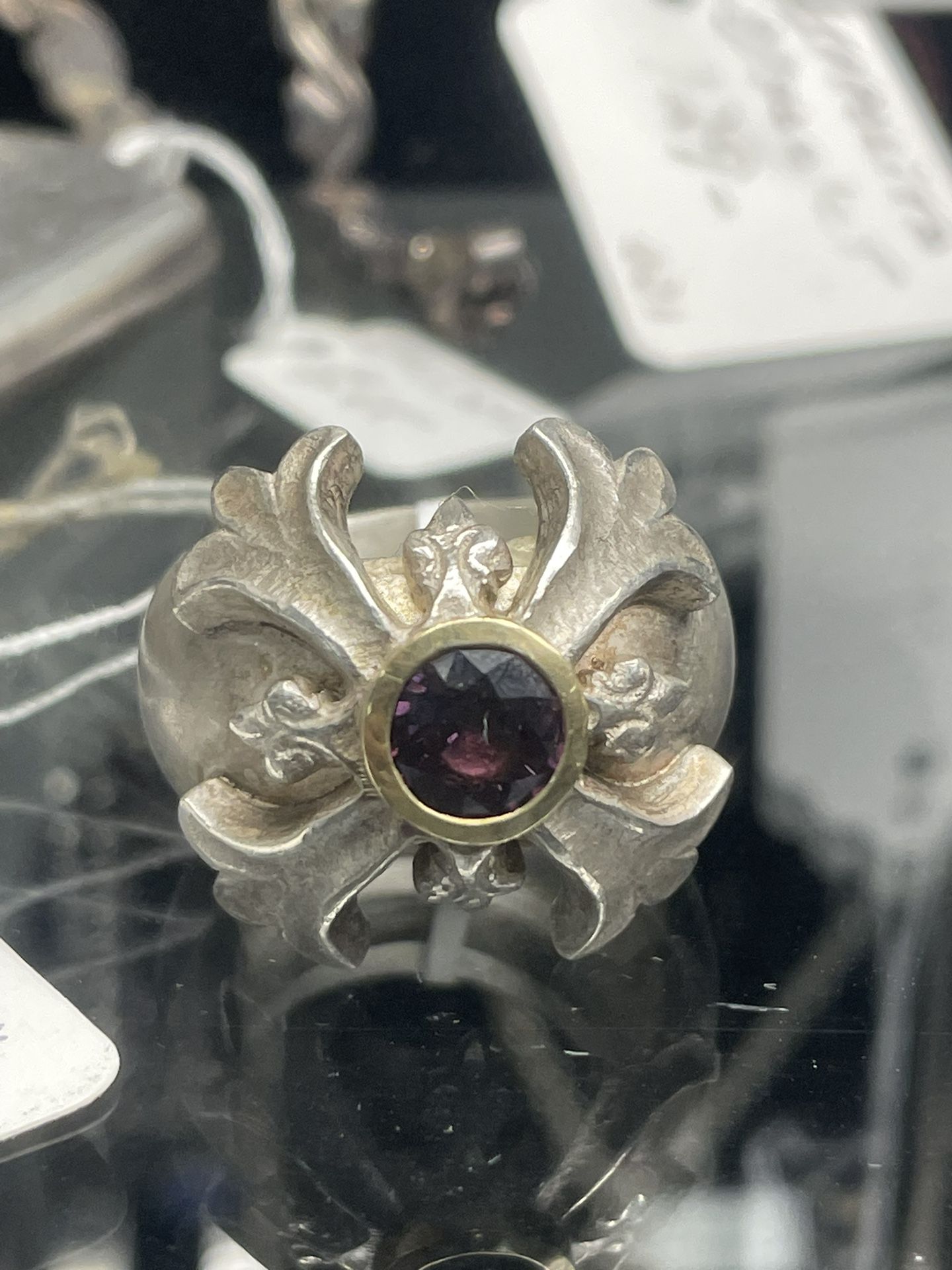 Chrome Hearts Ring With Ruby 