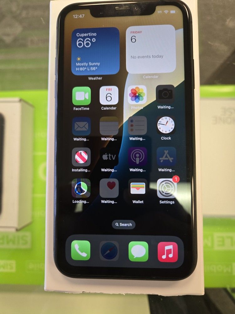 Unlocked IPhone 11 - 64GB - Black - Use Any SIM - FREE SERVICE - $220