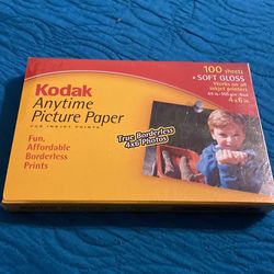 Kodak Anytime Picture paper  100 Sheets brand new
