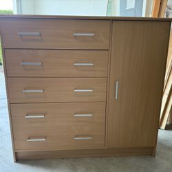 Birch Bed, Dresser and Nightstand. 