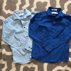 2 Boys Dress Shirts