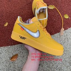 Off-White x Nike Air Force 1 Low University Gold ow