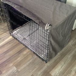 Large Dog Crate/Kennel With Pad And Cover