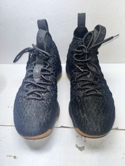 Nike Lebron XV 15 GS Youth Size 5Y Black/Tan Basketball Shoes