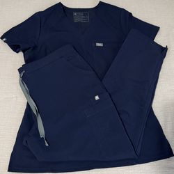Women’s Figs Scrub Set Navy