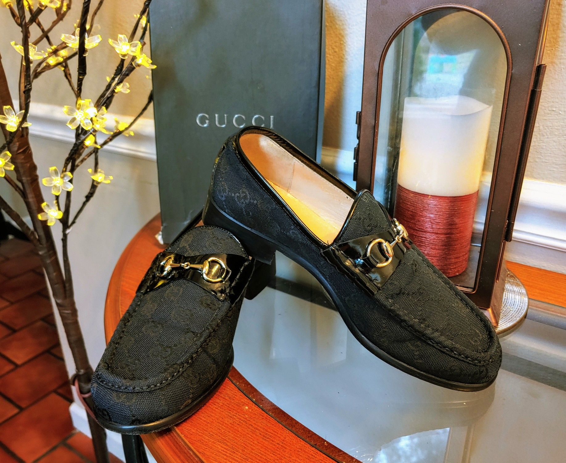 Gucci Horsebit Monogram Loafers (9)