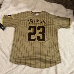 Nike Fernando Tatis Jr. San Diego Padres gold jersey size L 