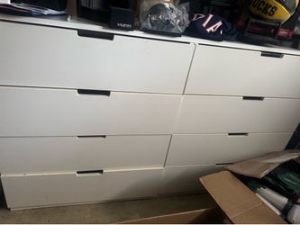 6 drawer white dresser