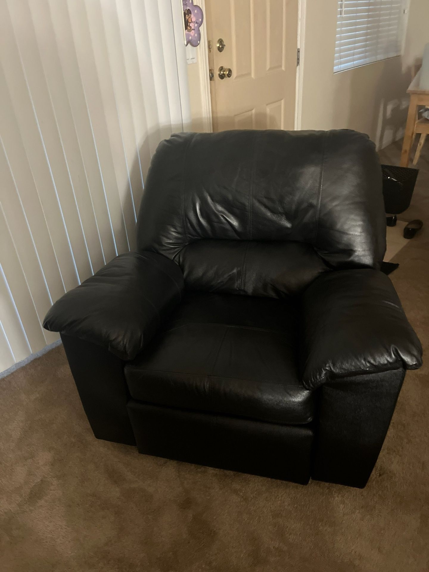 Bedroom Set, Real Wood, Loveseat, And Recliner Great Condition