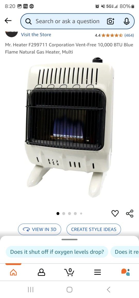 Natural Gas Heater Mr heater