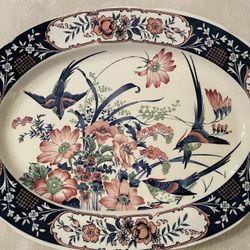 Vintage Bird Of Paradise Platter 