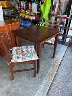Table and chairs