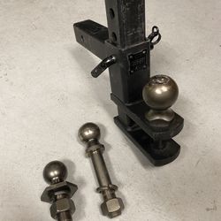 Reese Towpower (contact info removed) Tactical Adjustable Ball Mount with Clevis , Black 