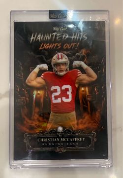 2026 Wild Card Haunted Hits Lights Out! Christian McCaffrey 49ers MAMMOTH 6/10
