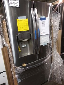 LG new french doors refrigerator stainless steel 1 year warranty