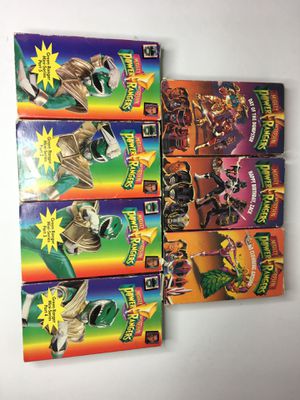 Photo Vintage power rangers VHS tapes episodes mighty morphin