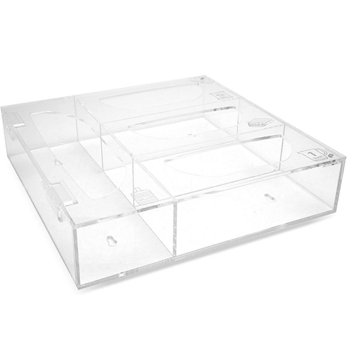 Clear ziplock bag organizer