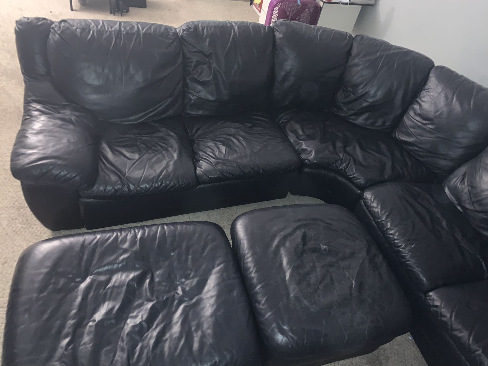 Dark Blue Sectional Sofa