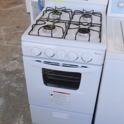 🔥Amana 20” White Small Gas Stove-LIKE NEW✨