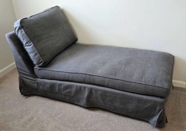 IKEA Gray Chaise Lounge Chair