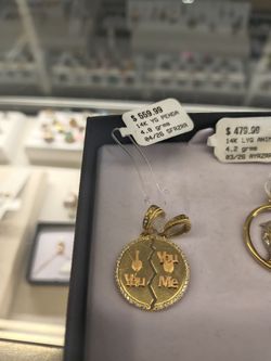14kgold pendant different prices and grams layaway available 10% down if you interested please make sure you ask for Maribel thank you