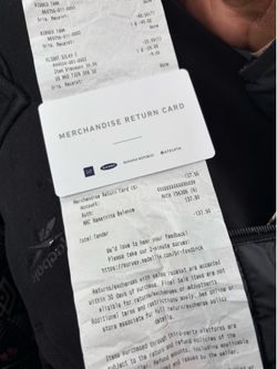 Return gift card for 137.9cent